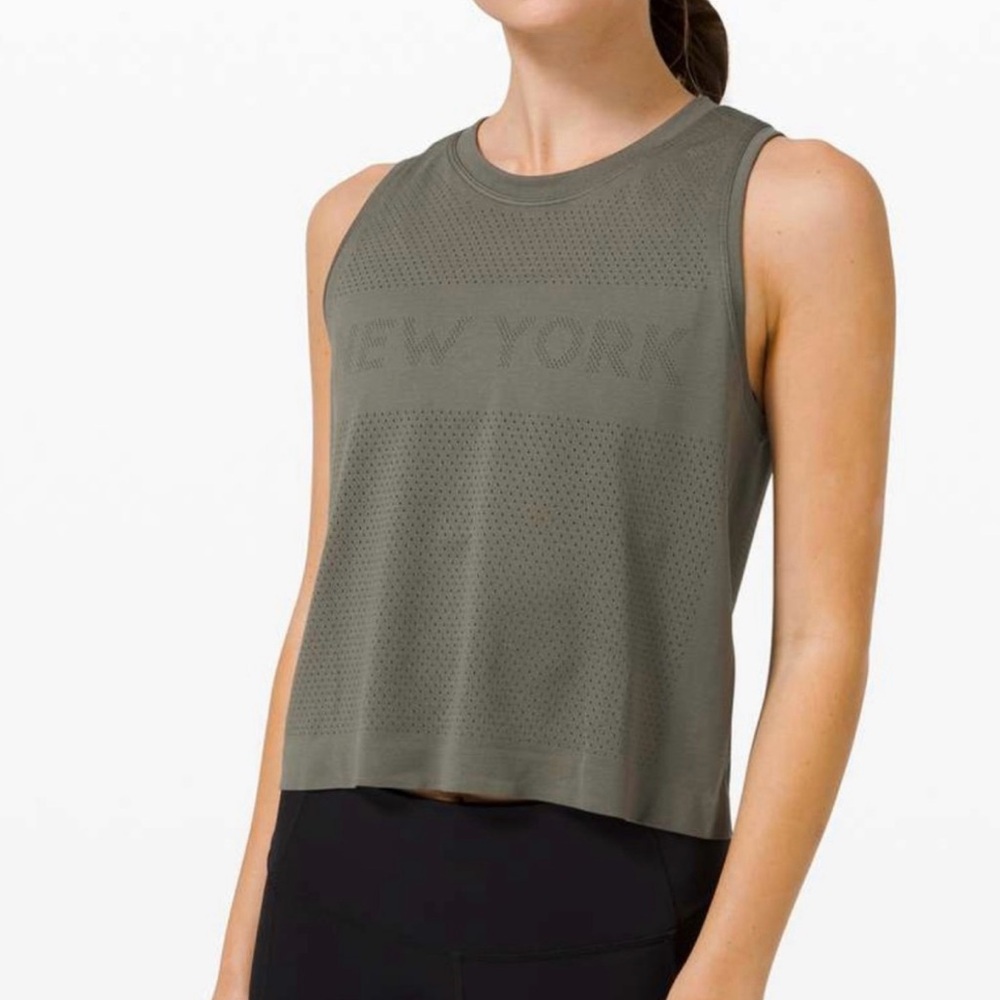 Olive Sleeveless Women's Top